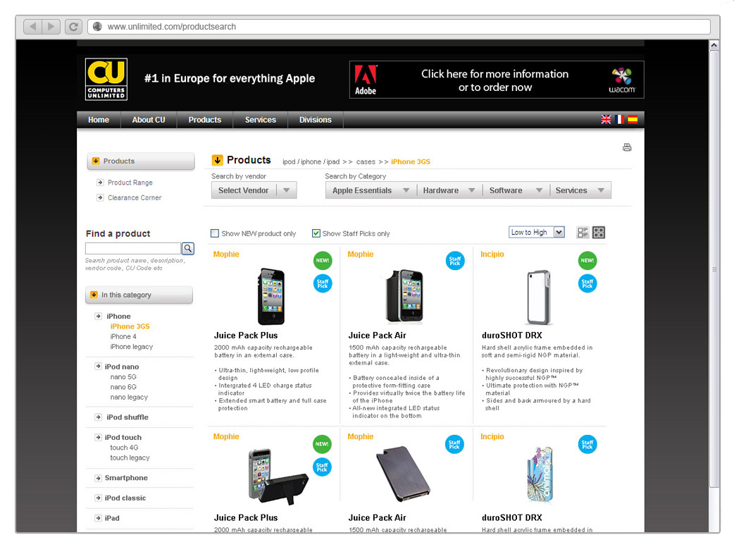 CU Product Search
