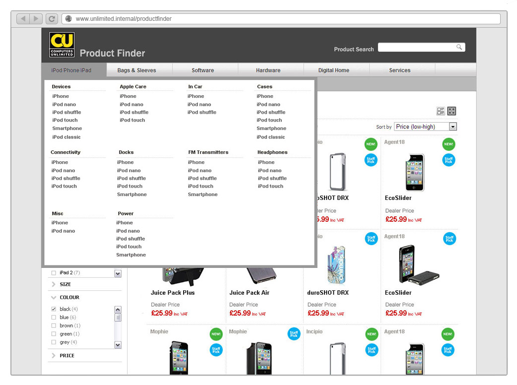 CU Product Finder